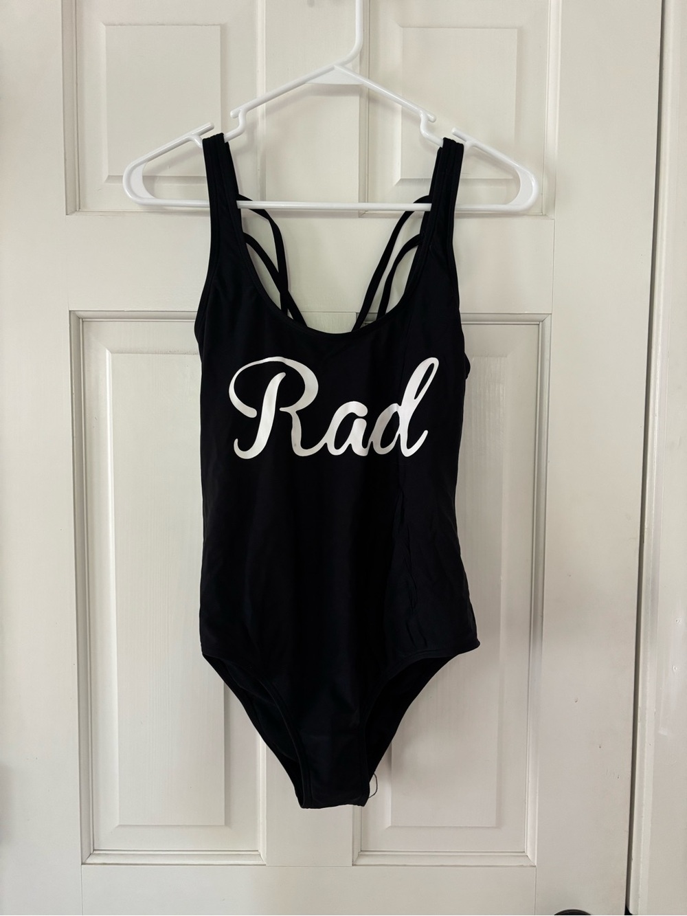 La Hearts Black Scoop-Neck One-Piece Swimsuit